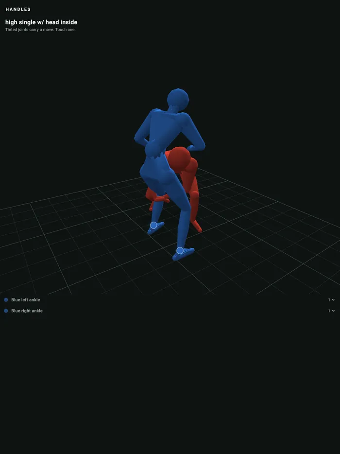 RookFlow on an iPad in portrait: the figures above, the moves listed below